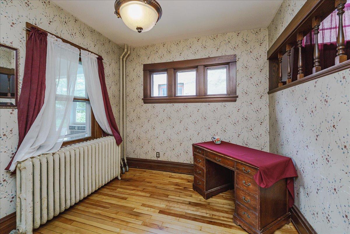 Make the versatile front parlor your home office, workout room, or playroom.