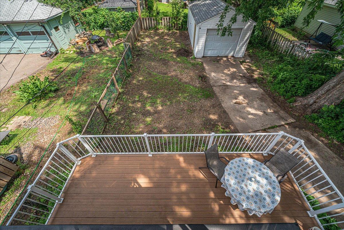Bring dinner outside and gather on the deck.