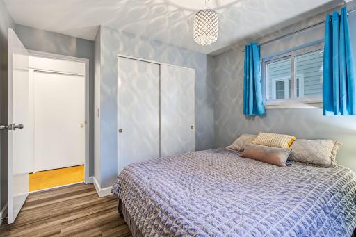 Romantic nights with a beautiful light in the bedroom.