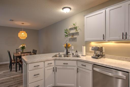 Convenient peninsula to entertain guests!