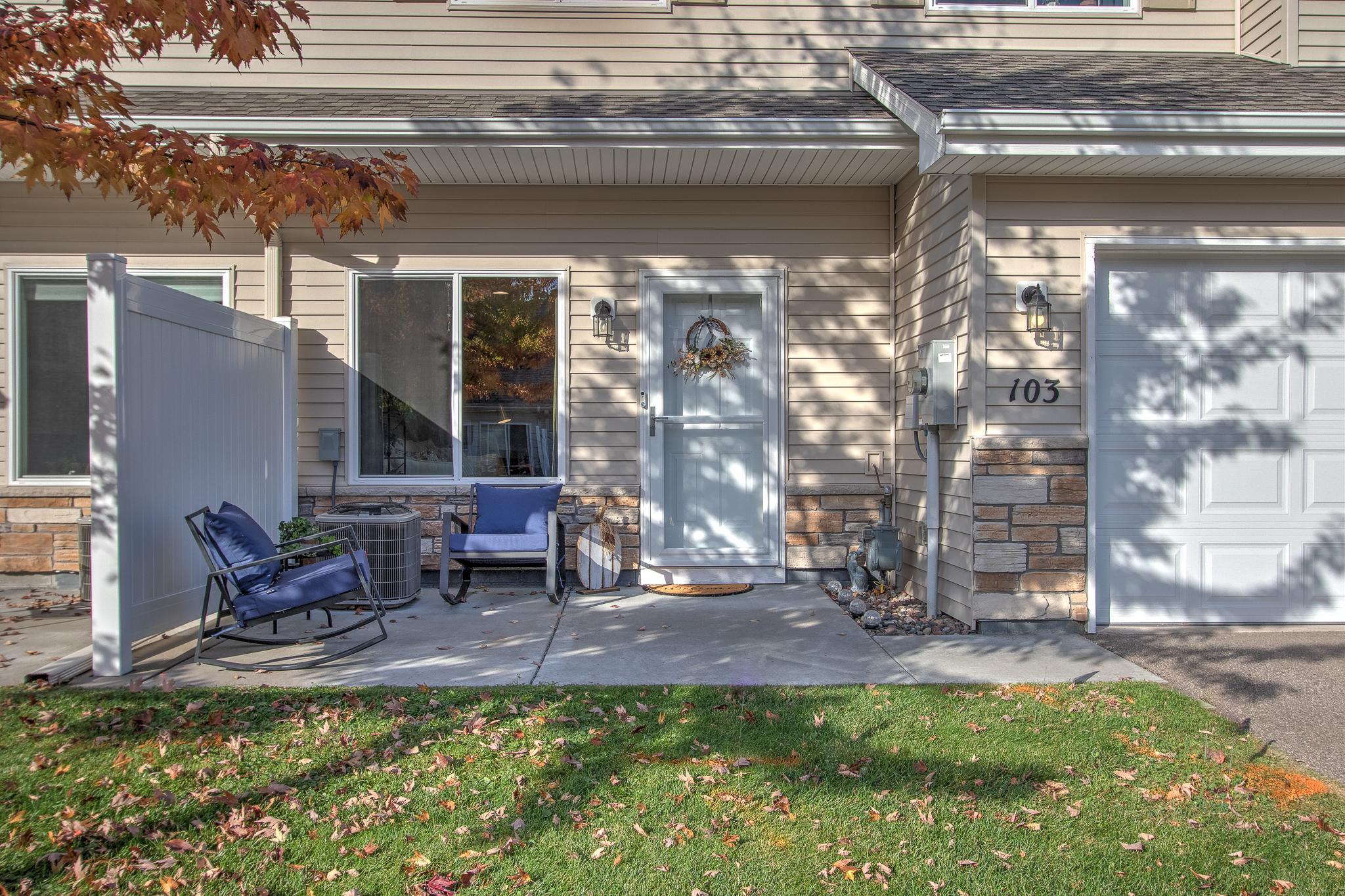 Inviting front patio