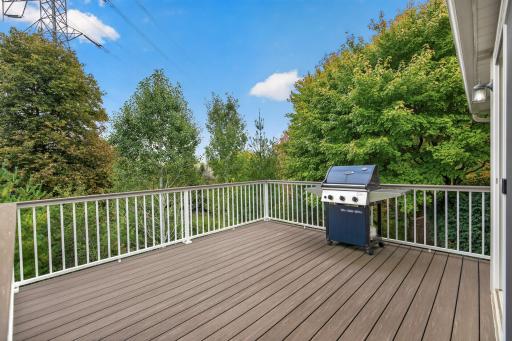 Deck off of Kitchen Perfect for Entertaining & Grilling!