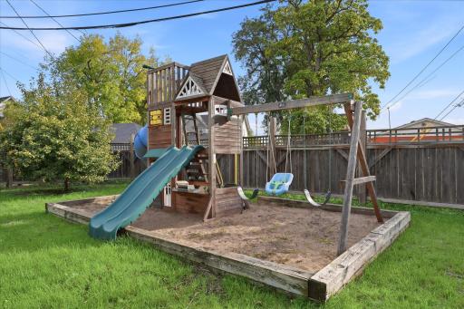 Seller open to taking or leaving play set. Sand box will stay.