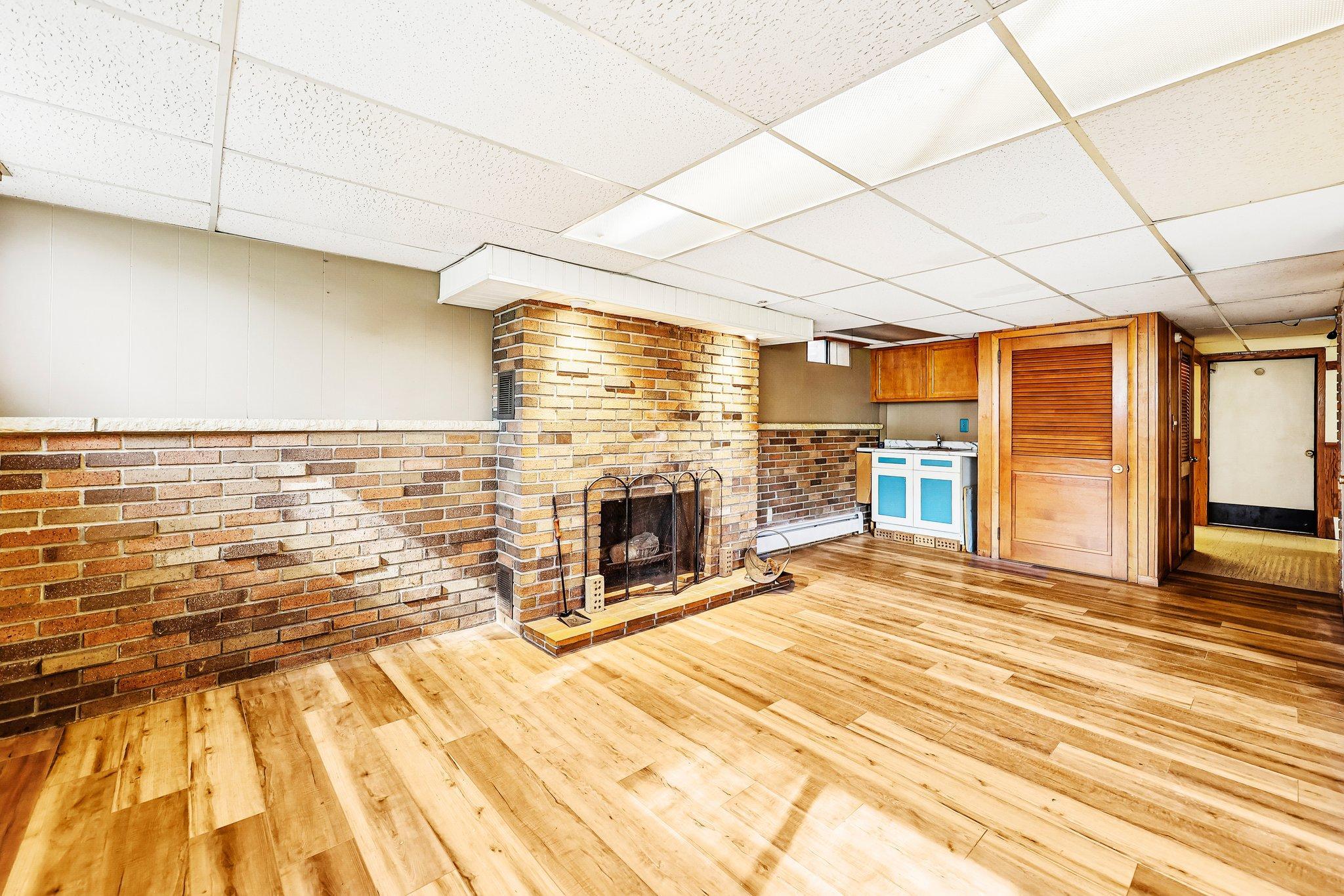 Lower level family room original