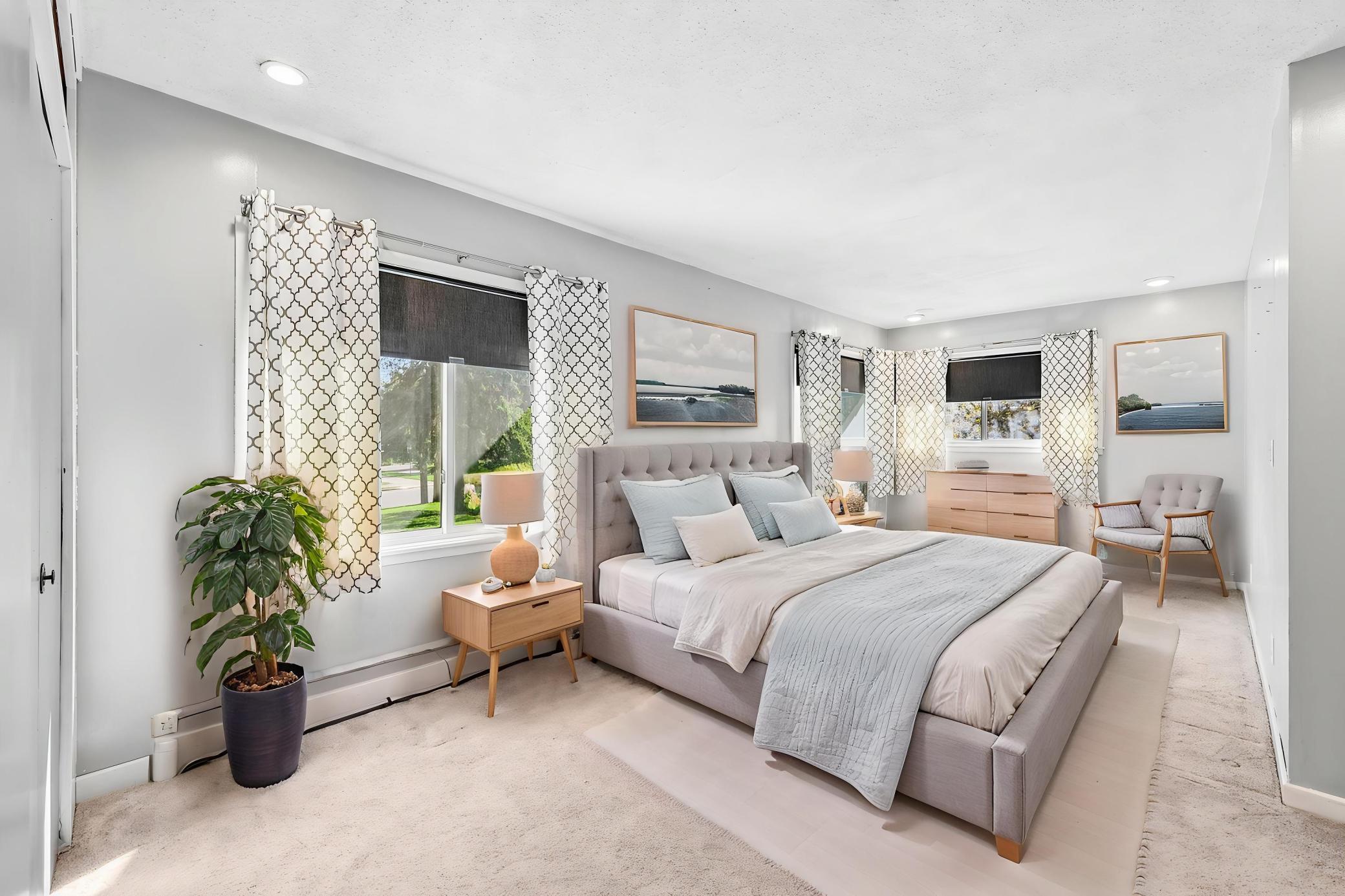 Main floor bedroom 1 (Virtually staged)