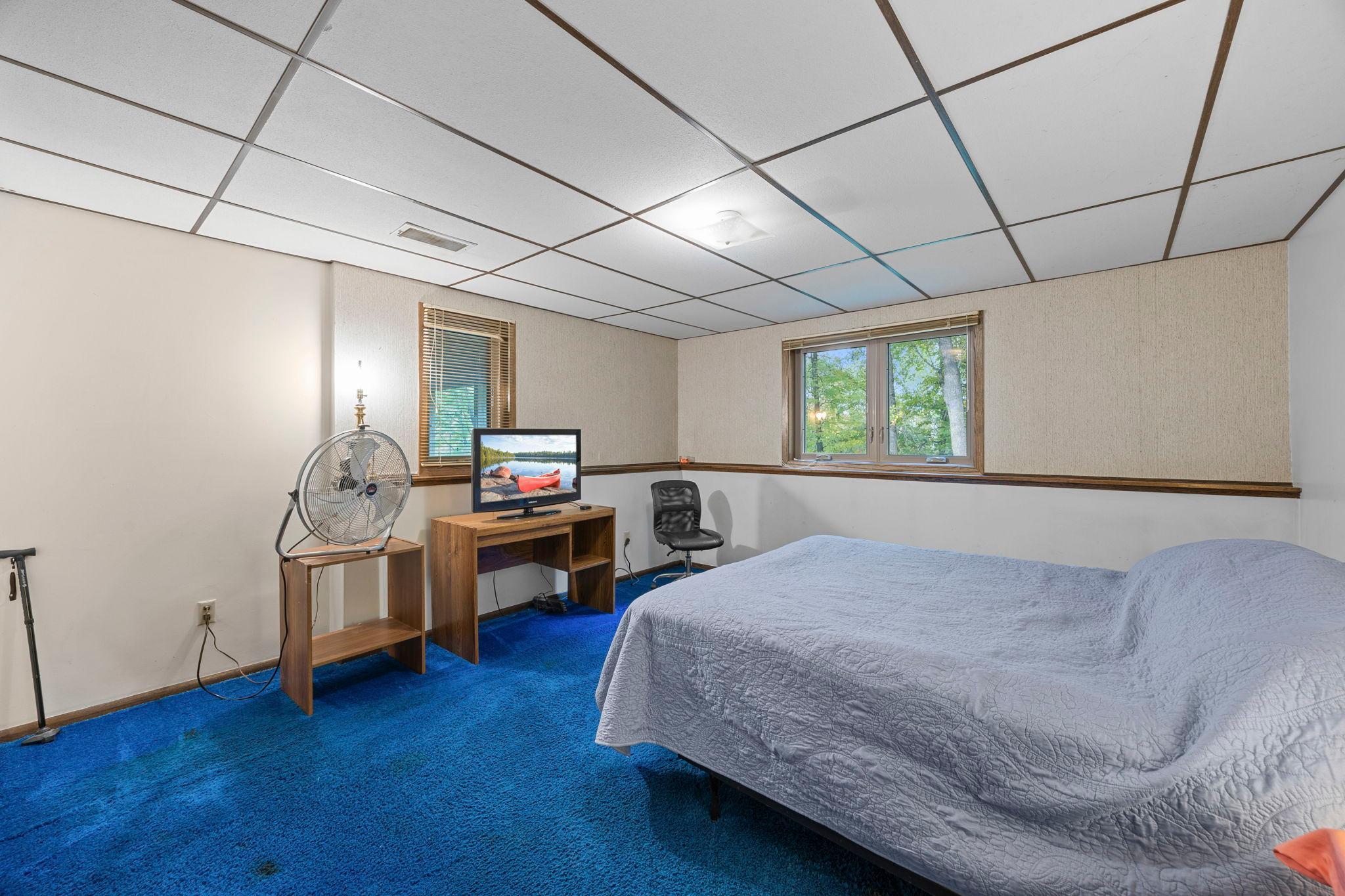 Lower-level fourth bedroom.