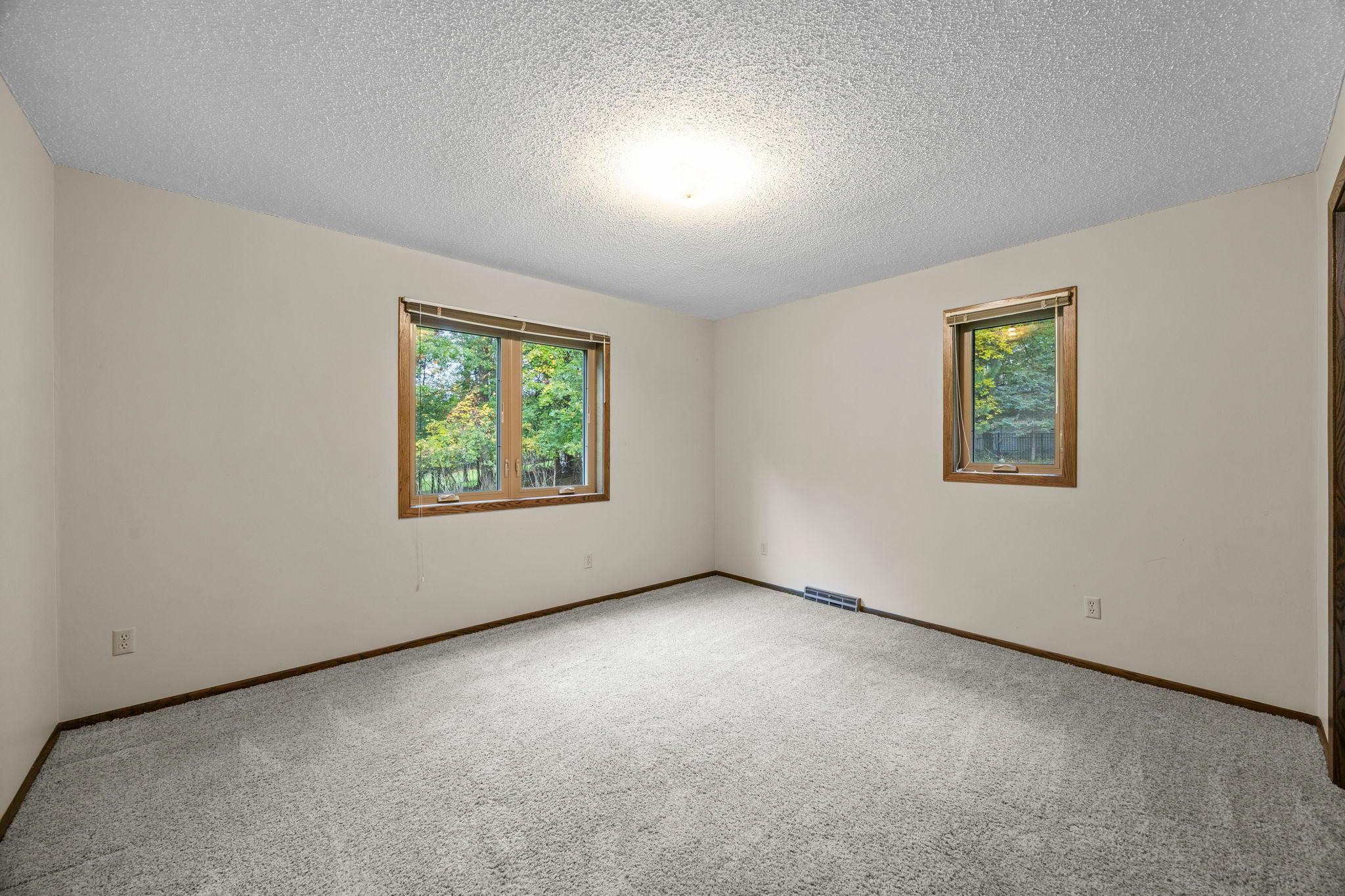 Second bedroom on the main floor is a very nice size room.