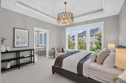 Main Level Owner's Suite includes its own private bathroom and walk-in closet