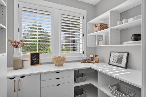 Impressive Walk-In Pantry adjacent to Kitchen