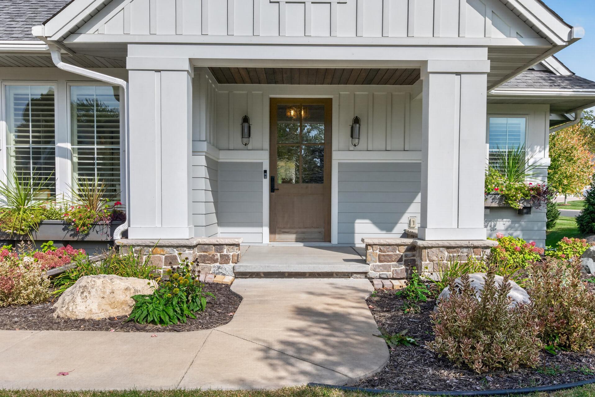 Covered Entry and Window Boxes welcome guests
