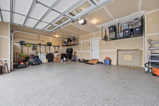 3-car garage with a durable epoxy-coated floor.