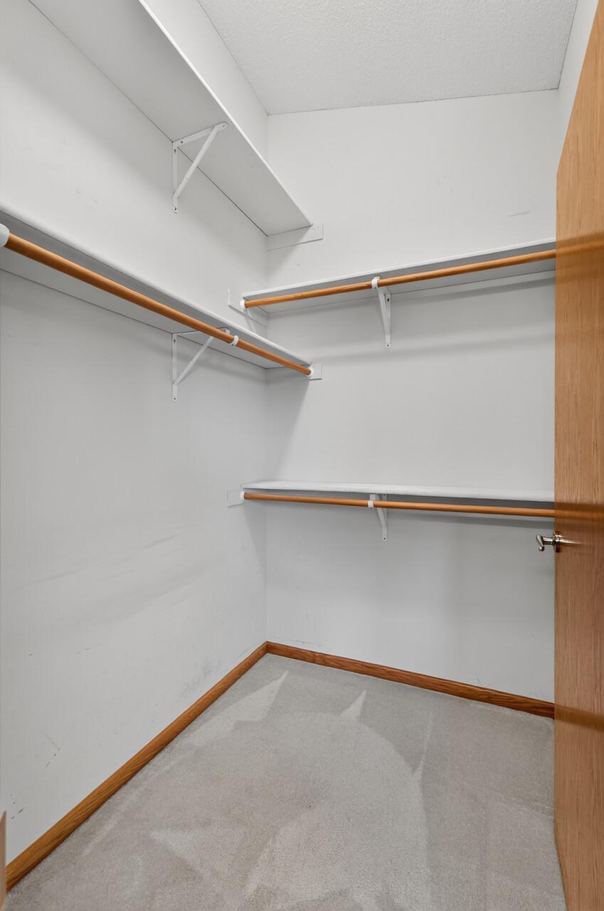 Tall ceilings in closet add to your storage options
