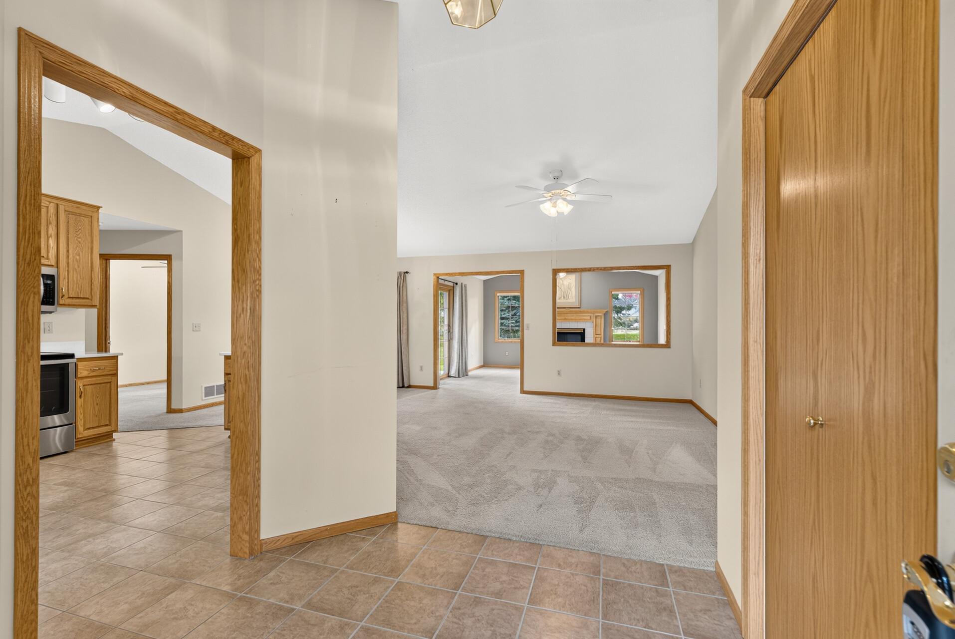 Gracious Foyer offers plenty of room for welcoming company!