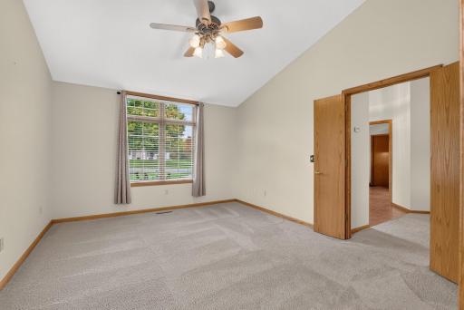 French Doors provide the perfect entry into the Owners Suite