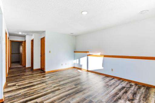 Clean, modern recessed fixtures that brighten the space with even, elevated illumination.