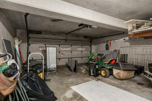 2 car attached garage is accessed via tunnel from the laundry/ mud room