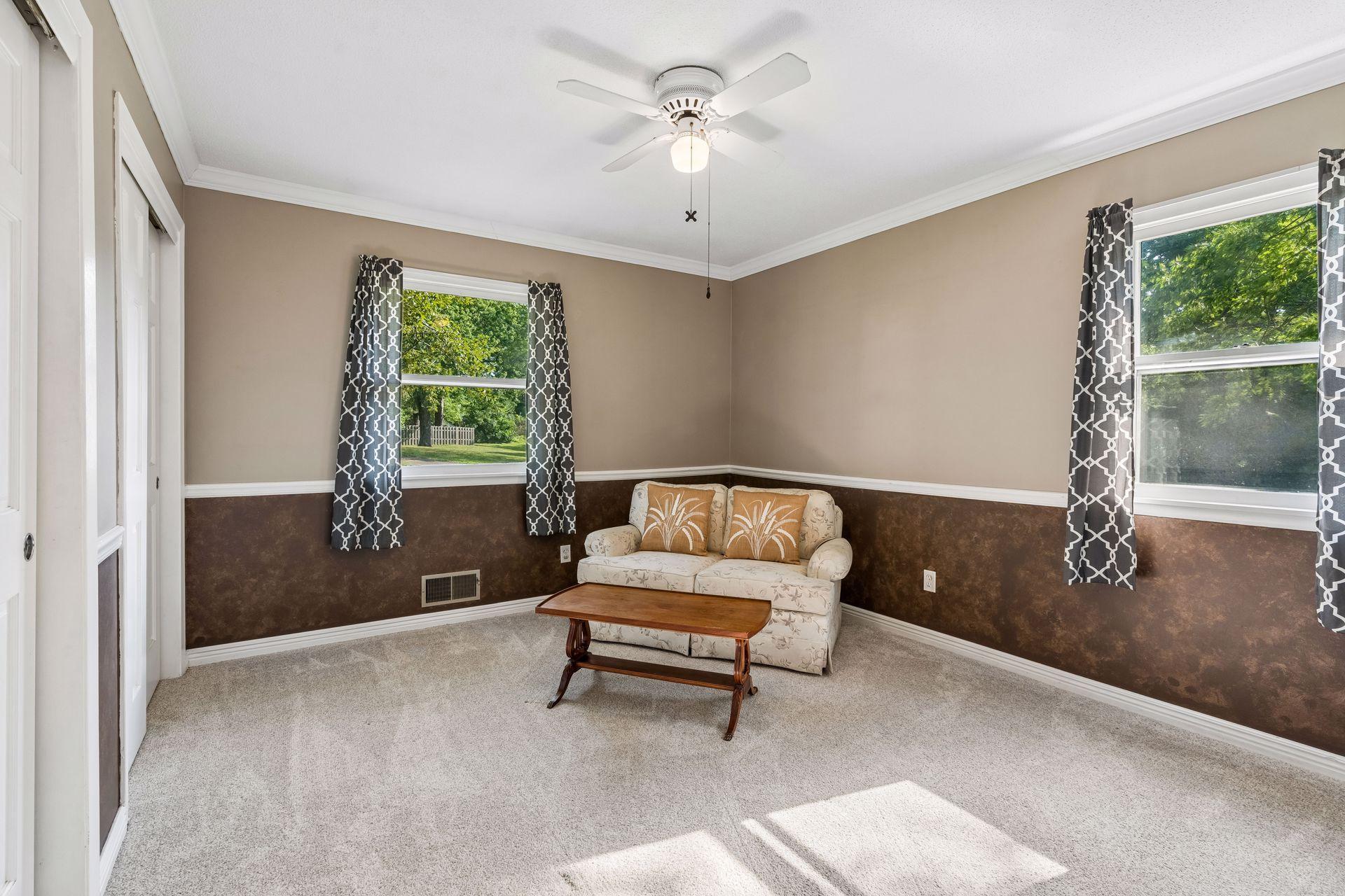 Primary Bedroom has lots of natural light