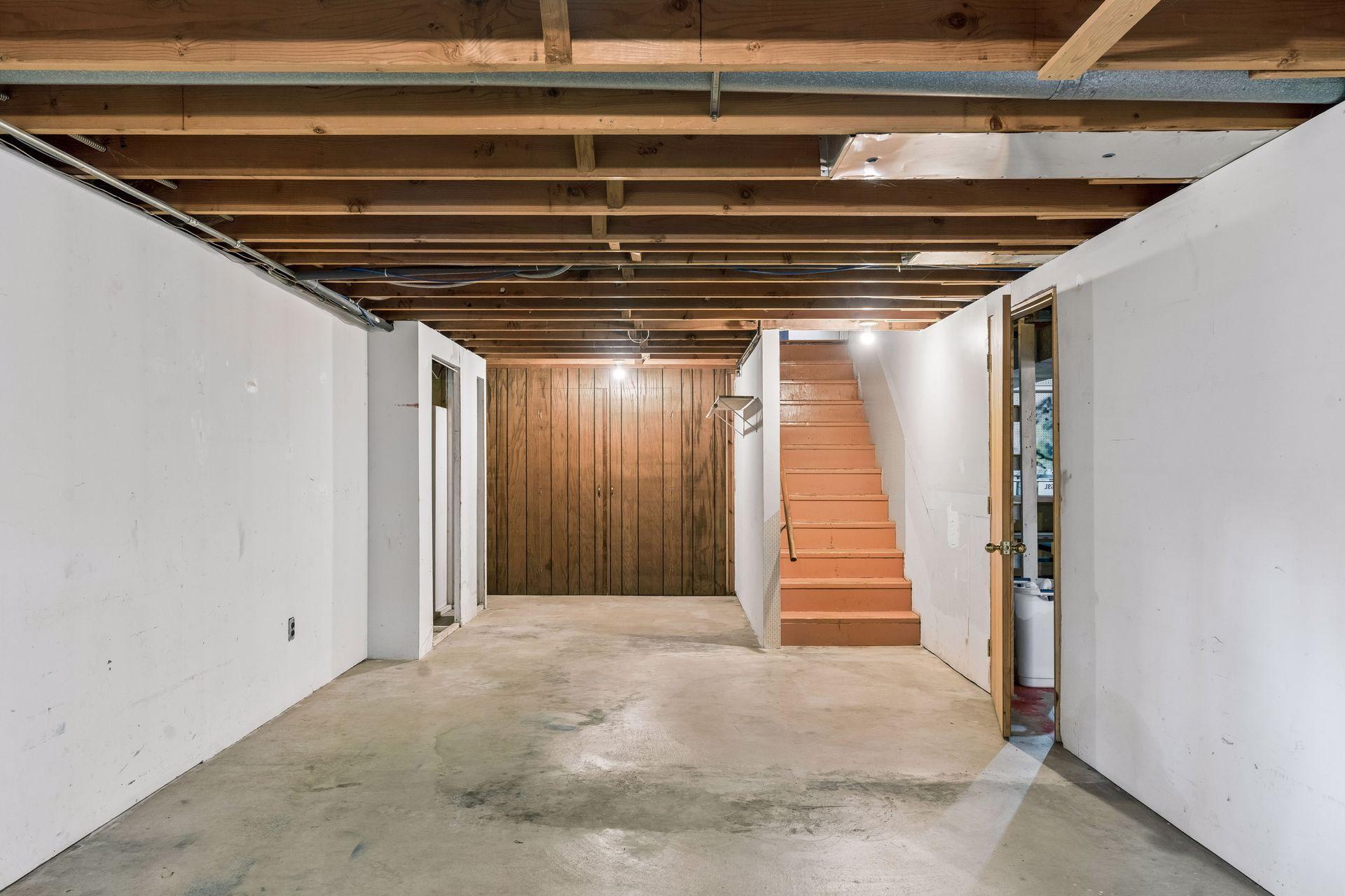 Unfinished Basement for extra storage