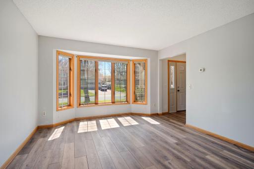 Large Bay Window; Image of Living Room without Furniture,