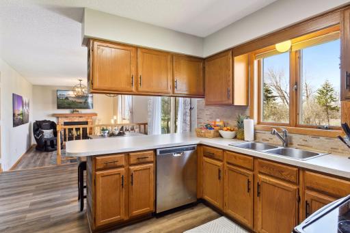 Functional Kitchen with Eat-in Dining, Stainless Steel Dishwasher