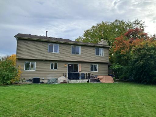 Back of Home with Spacious Level Backyard