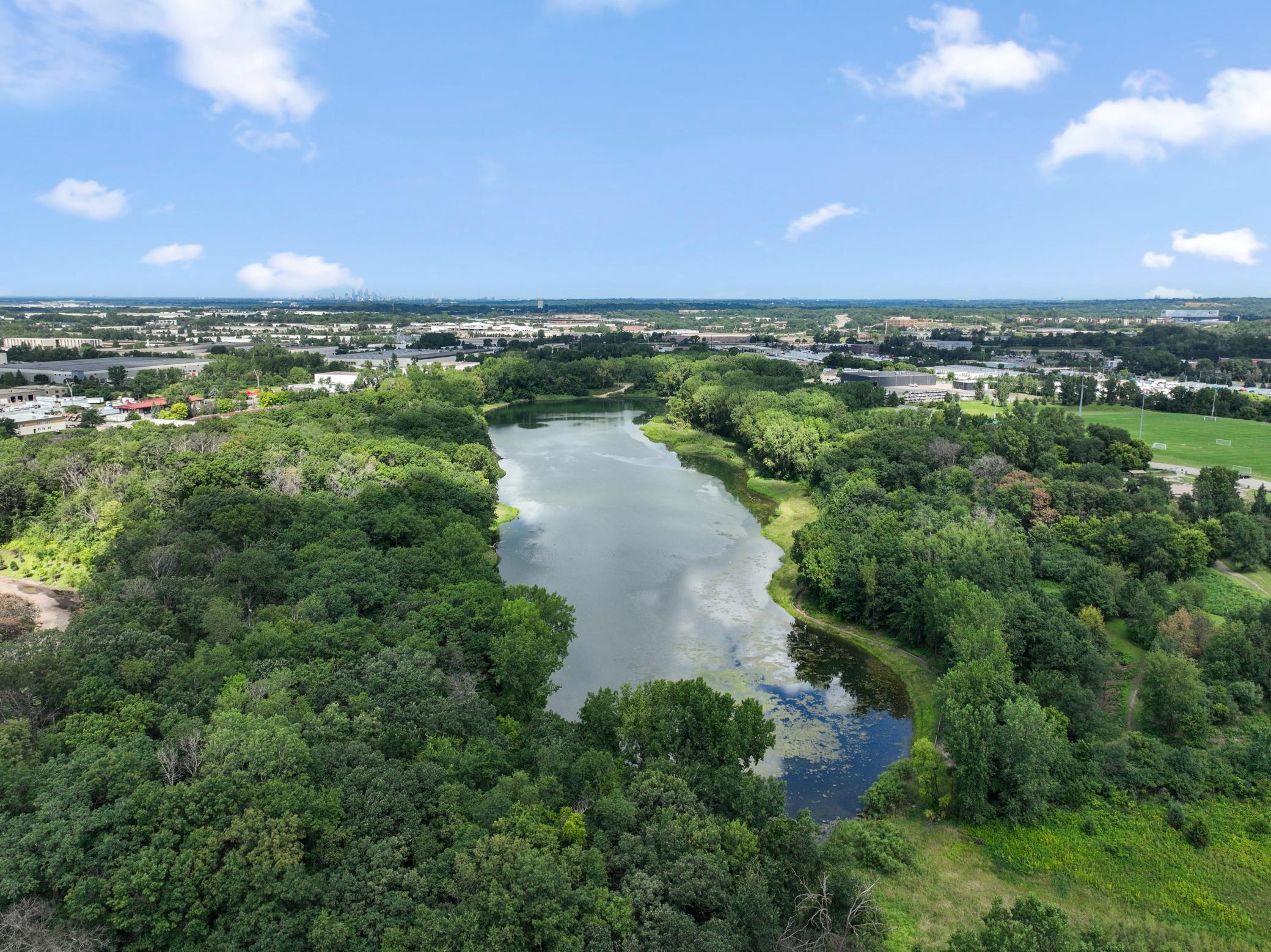 Aerial photo of Trails End Commons!