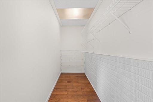Look at the size of this lower level bedroom closet!