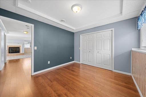An additional view of one of the lower level bedrooms.