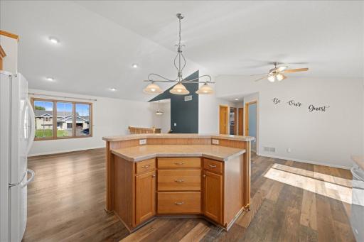 Additional counter space on the center island.