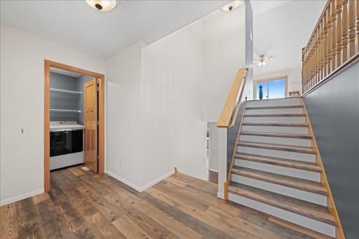 Laundry room conveniently off the garage.