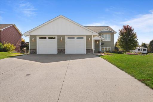 The oversized two stall, heated and insulated garage is a bonus!