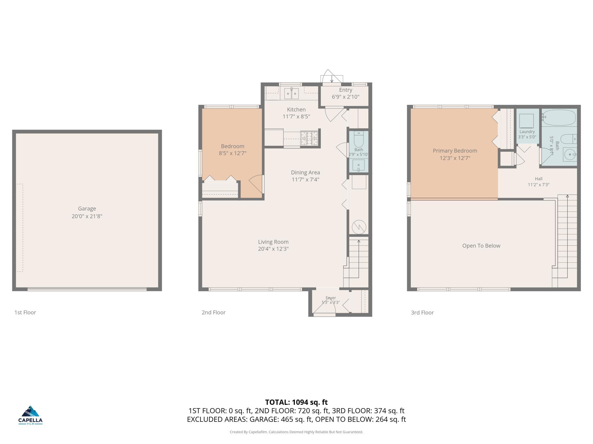 All levels floor plan