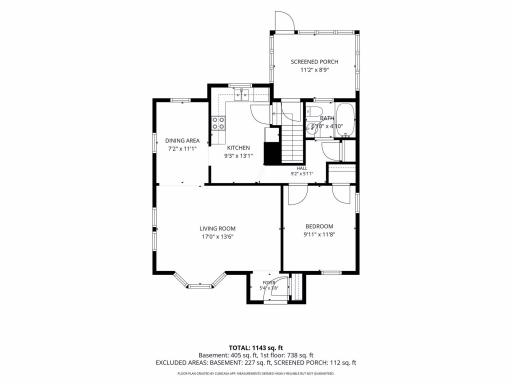 3150 McKinley St NE Main Level Floor Plan
