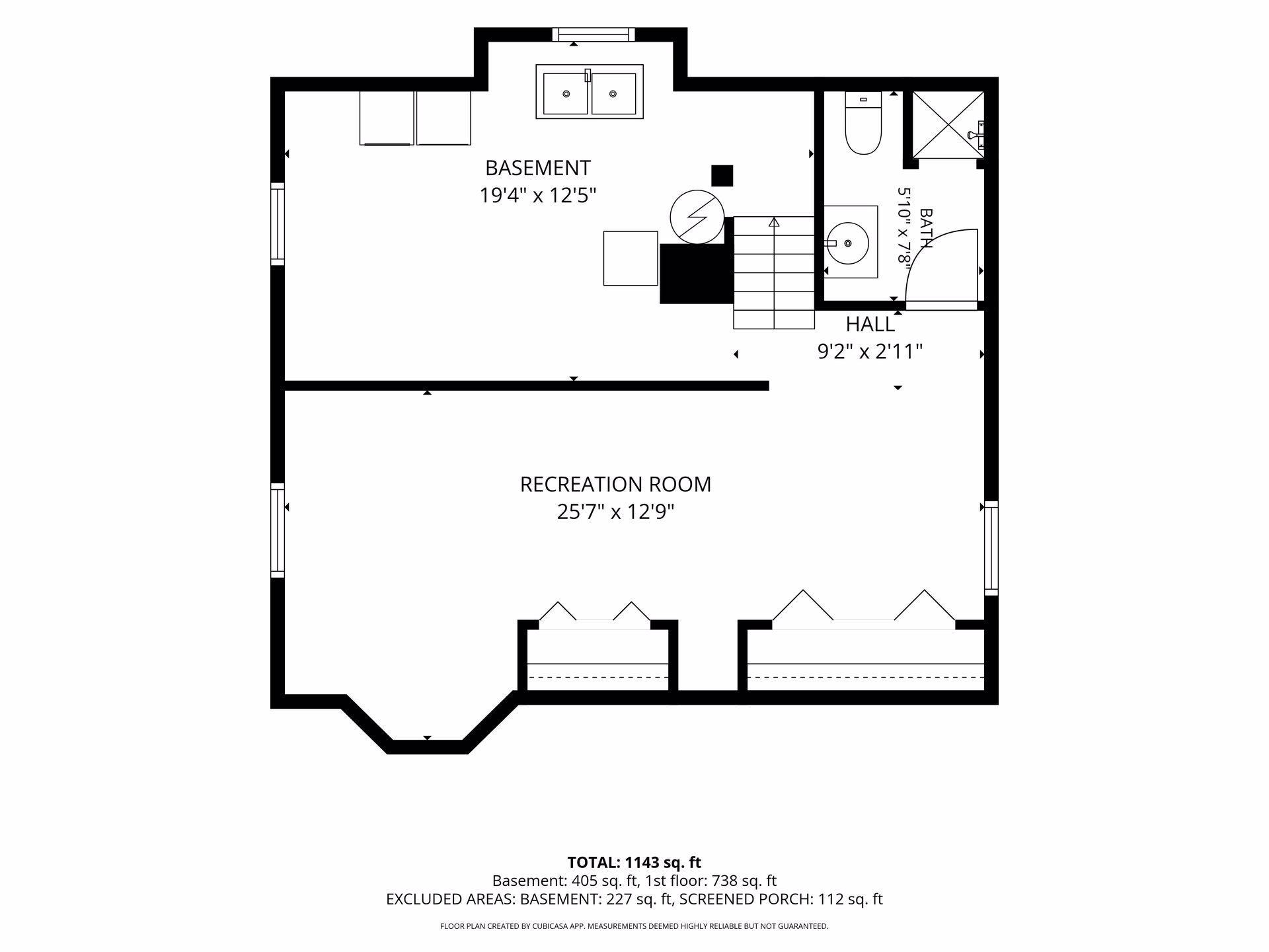 3150 McKinley St NE Basement Level Floor Plan