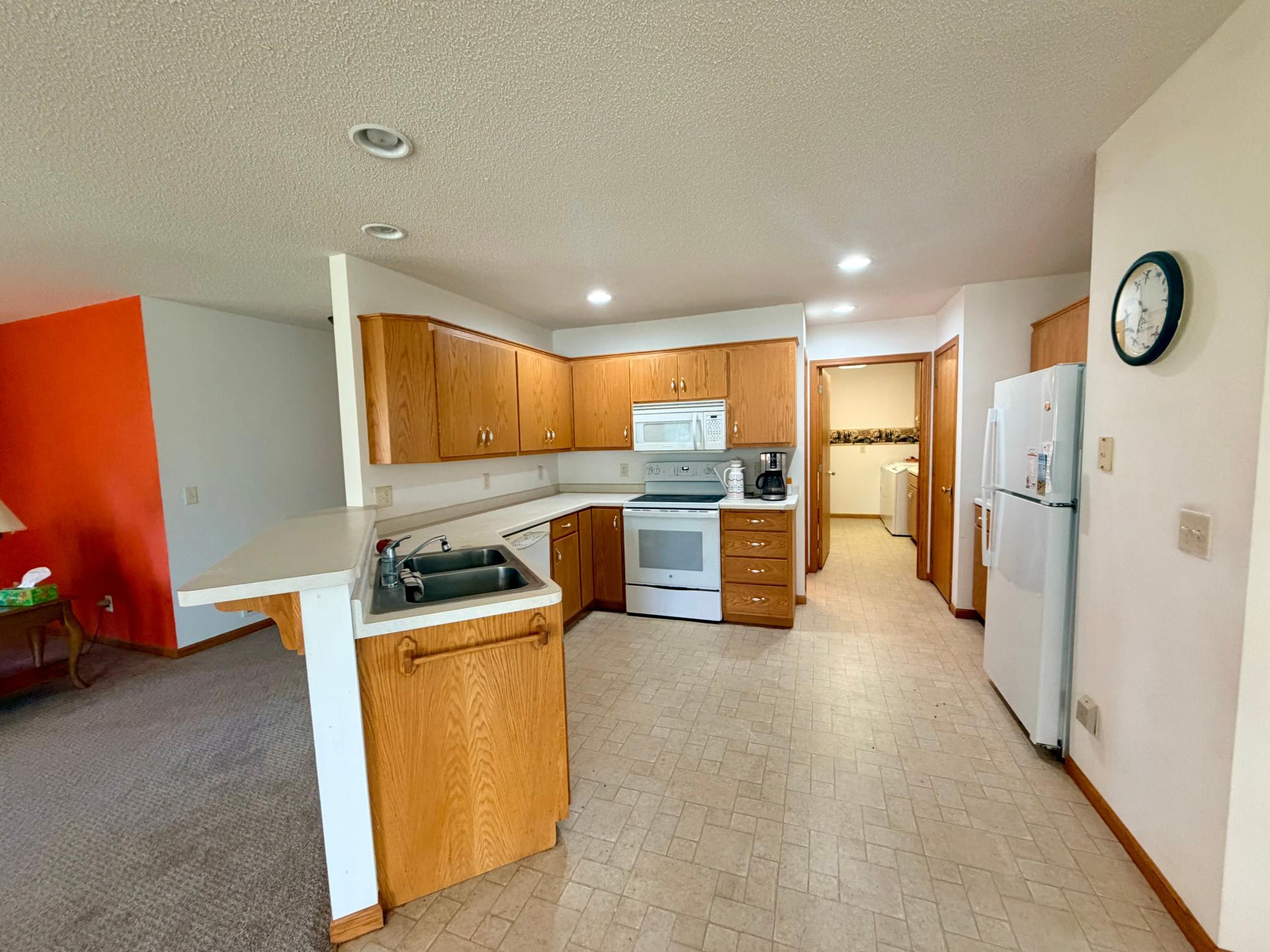 Kitchen/Laundry and Garage Entrance