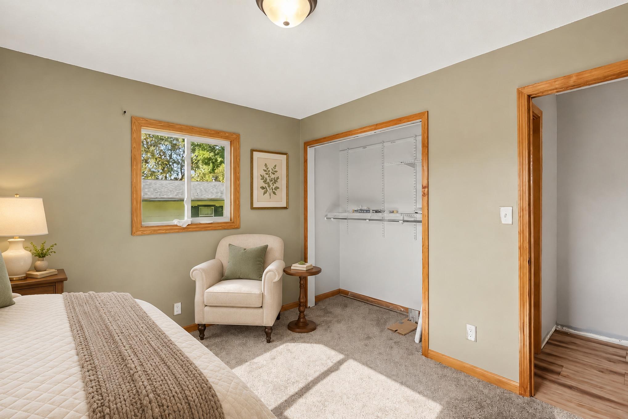 Virtually Staged Bedroom