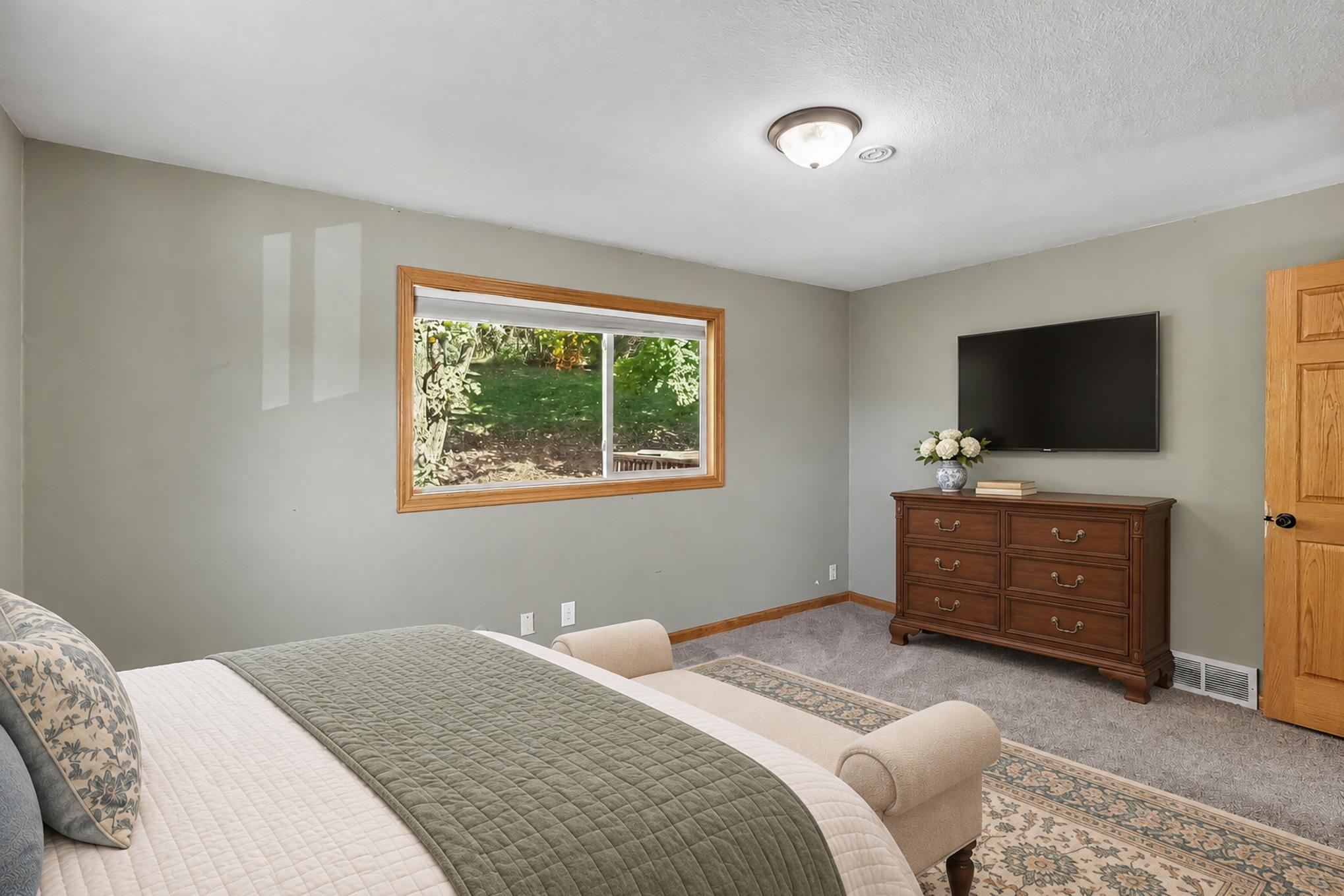 Virtually Staged Bedroom