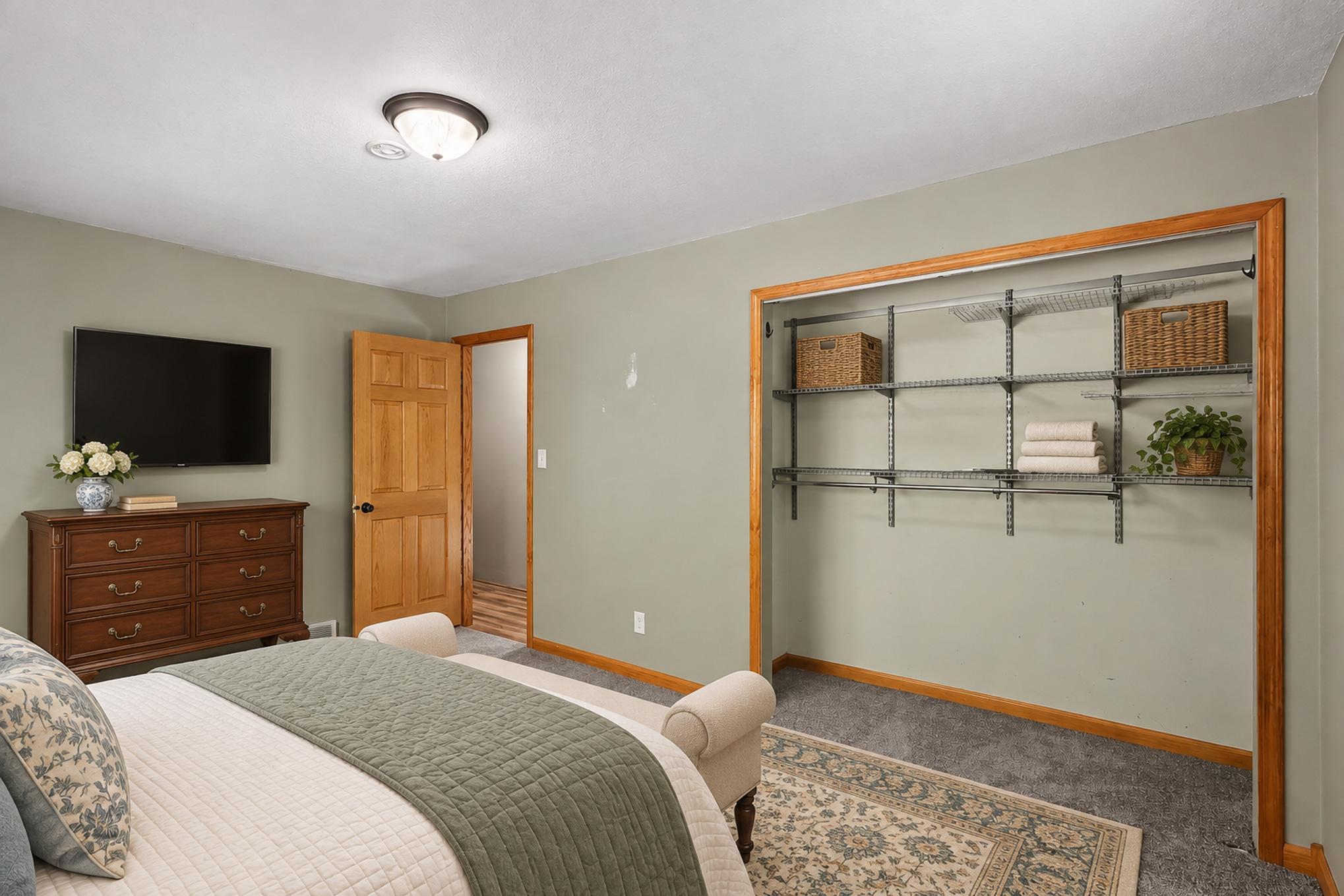 Virtually Staged Bedroom