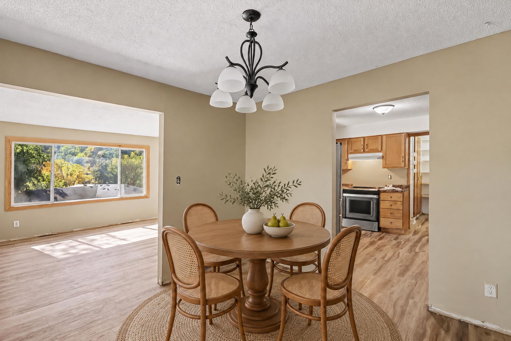 Virtually Staged Dining Area