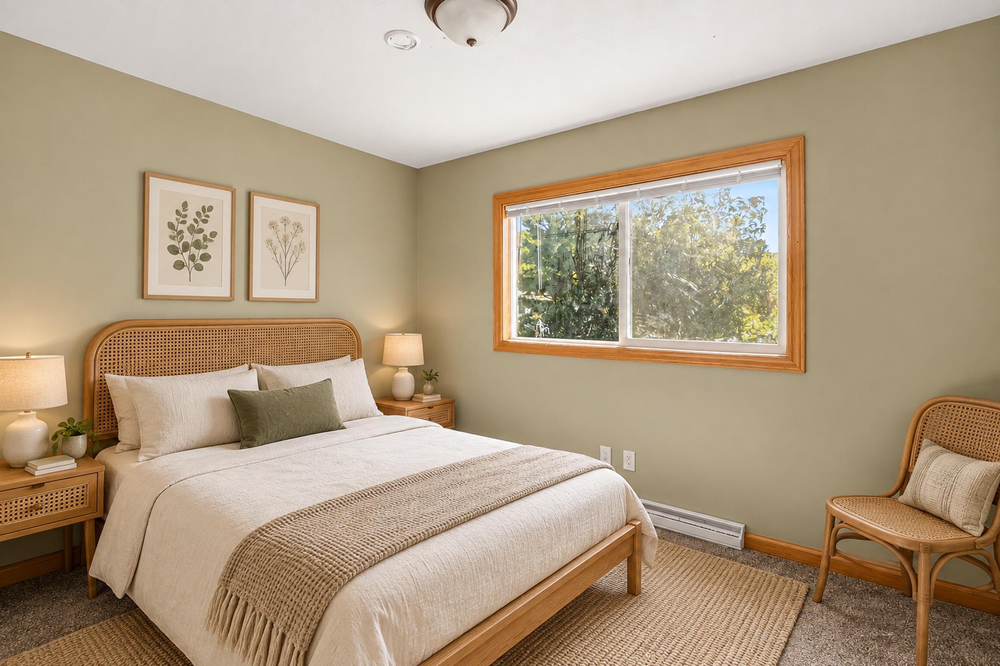 Virtually Staged Bedroom