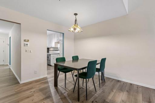 Open and spacious dining area ideal for gathering and entertaining.