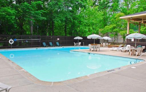 Enjoy summers at the outdoor community pool.