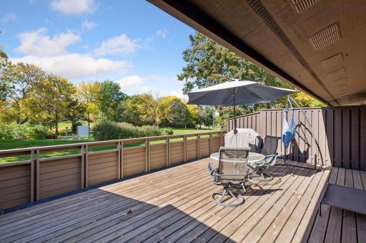 Spacious patio perfect for dining and relaxing.