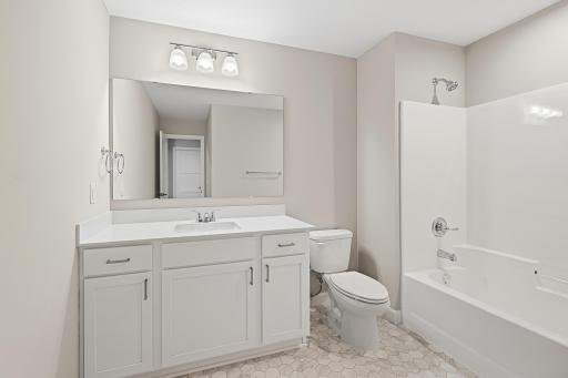 Upper Level Hall Bath - The Crestview at 810 Walnut Ct in Oakview Ridge!