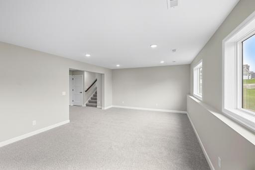 Finished Lookout Lower Level - The Crestview at 810 Walnut Ct in Oakview Ridge!