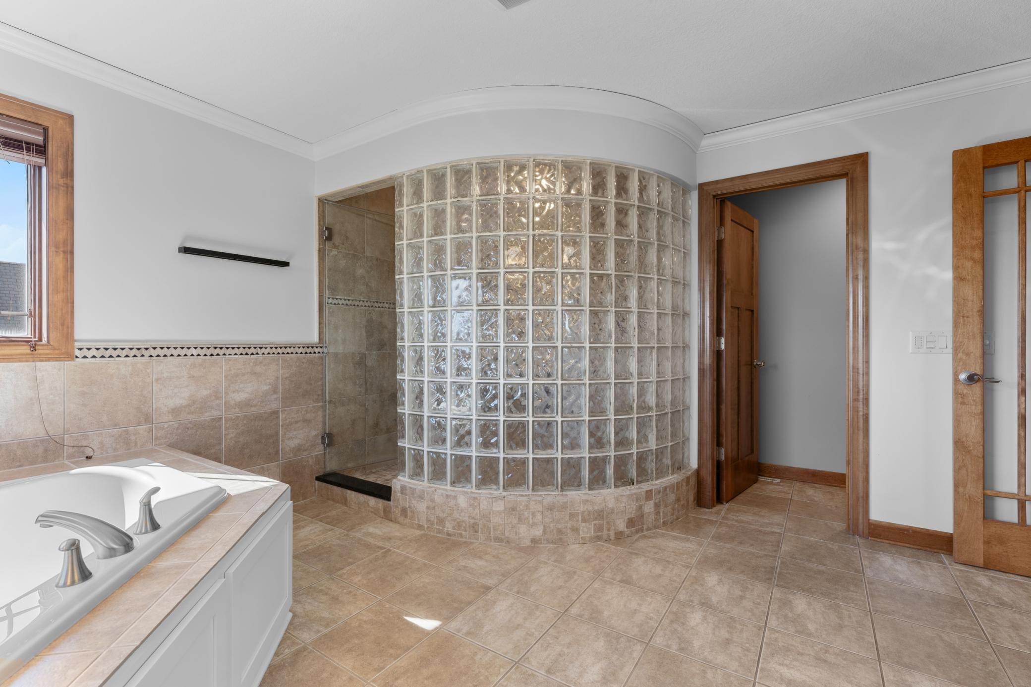 Walk-in Tiled Steam Shower