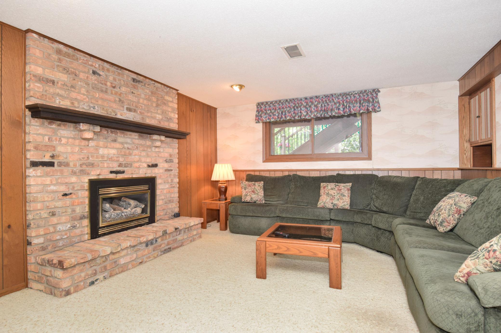 Family Room - Lower Level with Gas FP