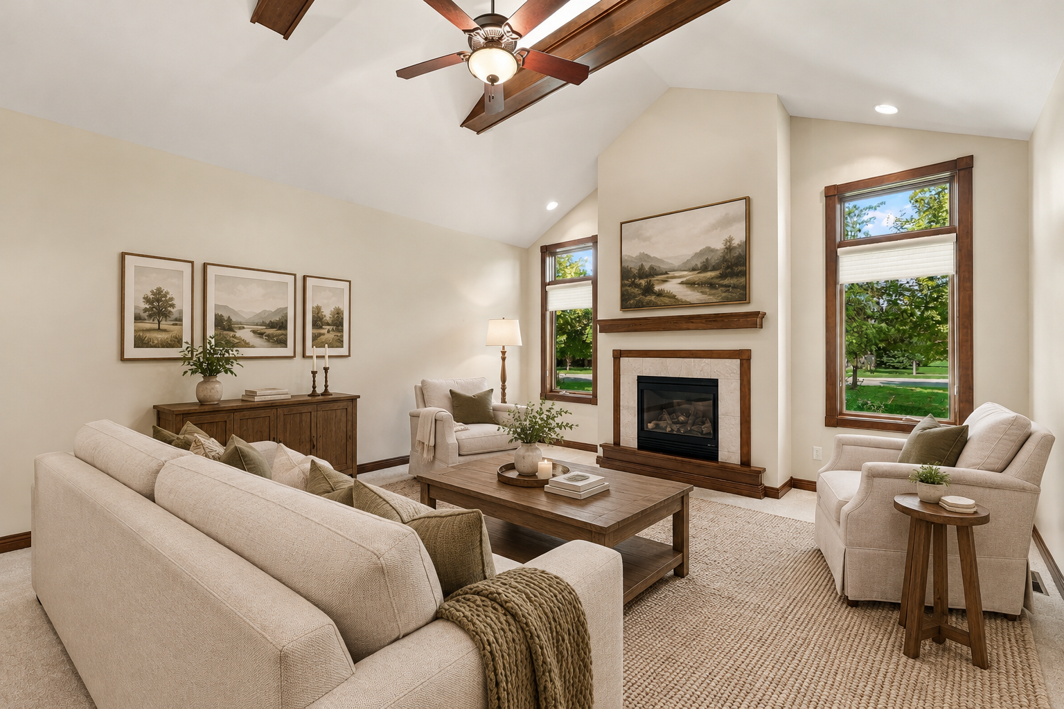 Living Room - Virtually Staged
