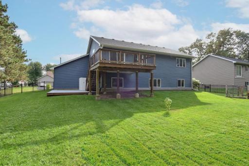 Fully Fenced Rear Yard-HUGE DECKS! Stellar Yard! Do Not Miss the Fenced In Garden & Play Set That Stays!