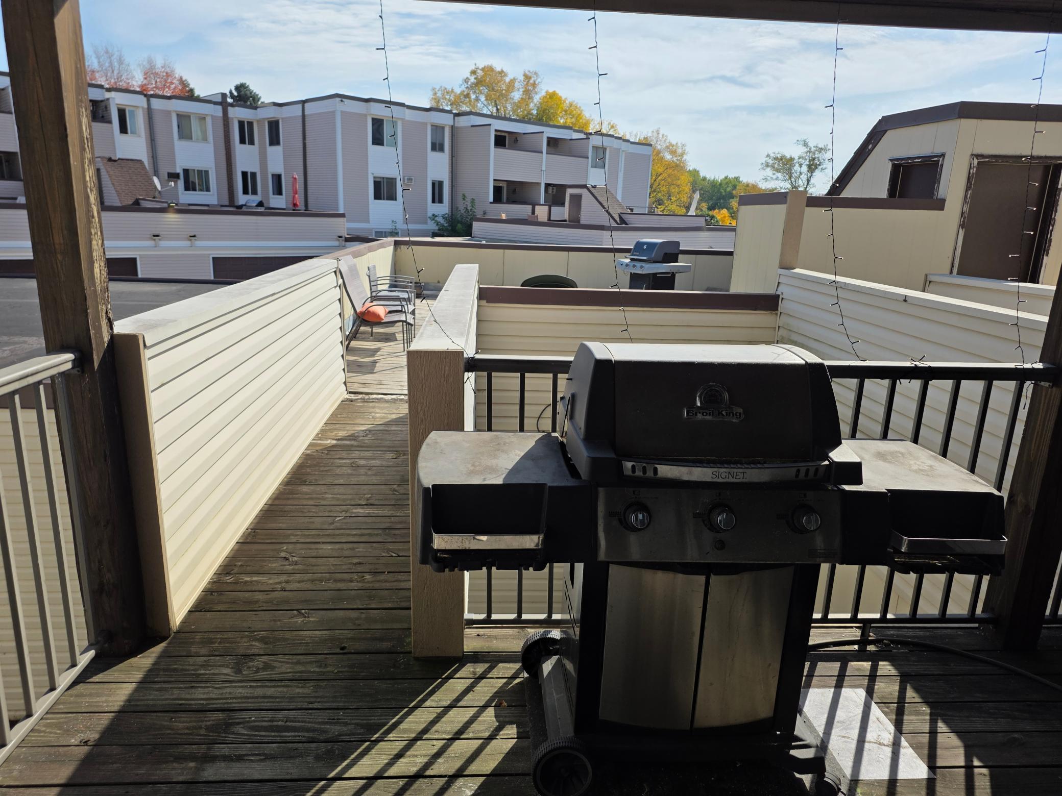 Balcony with grill